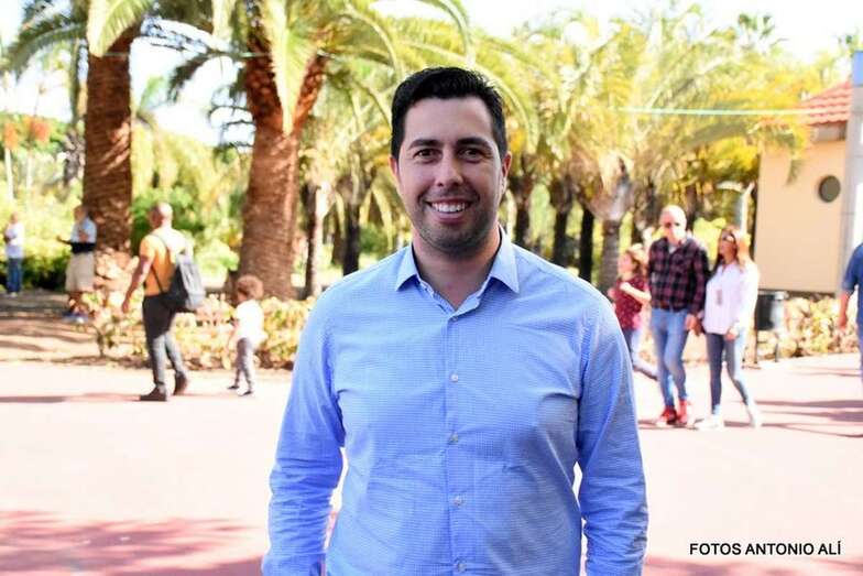 Alejandro Ramos, este domingo en la Feria de la Naranja (Foto TA)